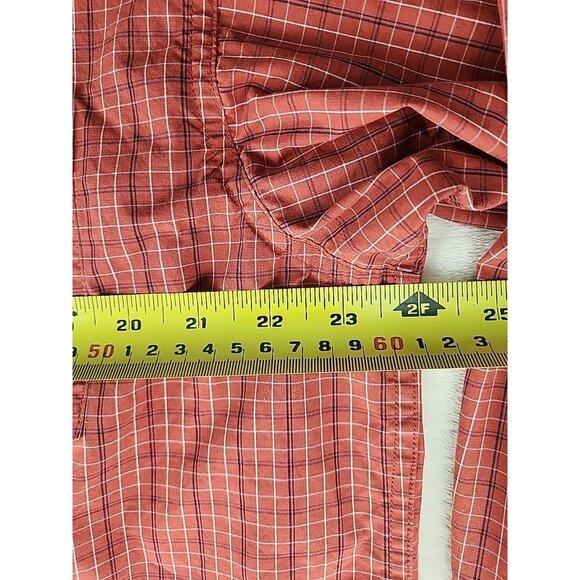 Ariat Pro Series Shirt Mens Red Check Western Cowboy Long Sleeve Button Down - Picture 12 of 14